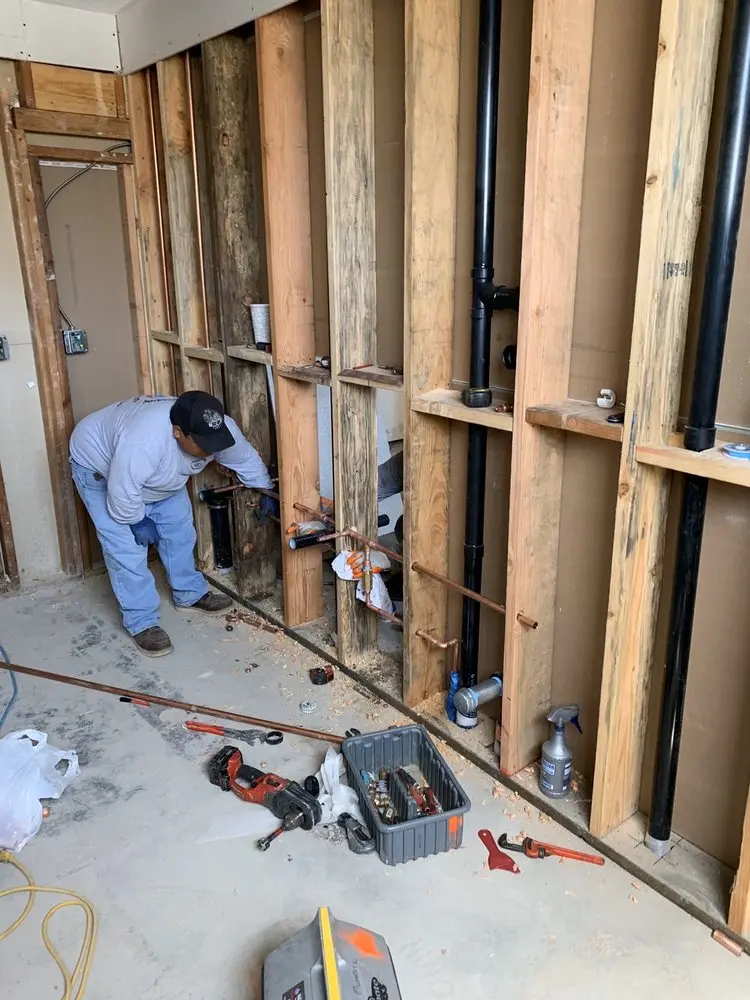 Commercial rough-in plumbing for Gas Line Repair in Island Creek